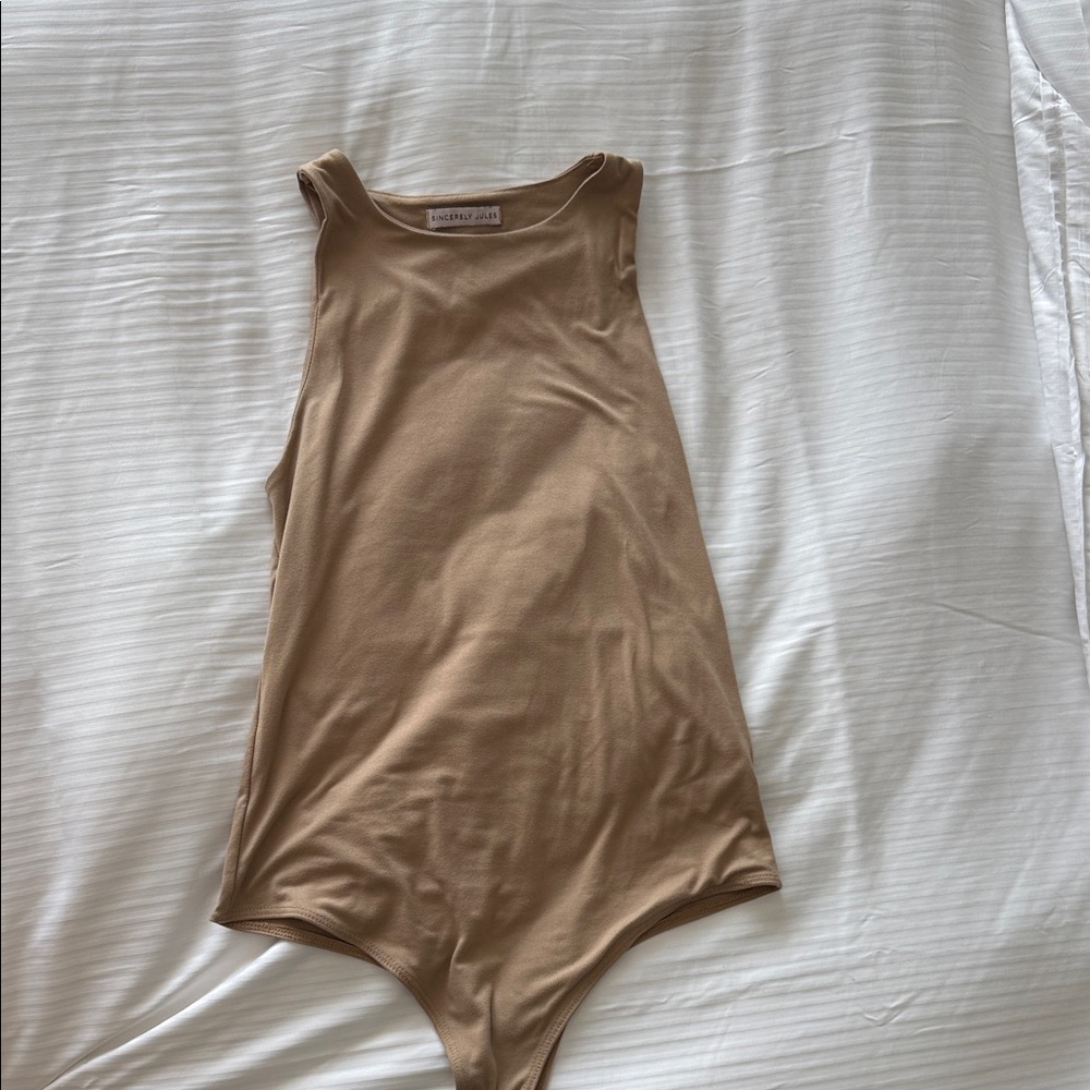 Nude colored bodysuit from Sincerely Jules. #c13